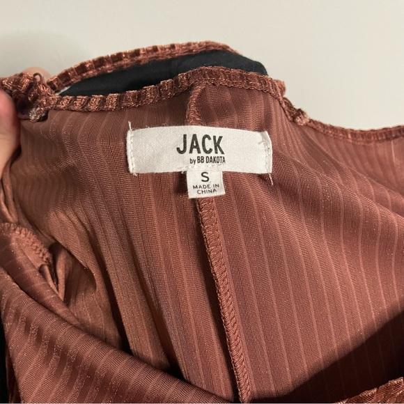 Jack by BB Dakota Magic Touch Velvet Wide Leg Ribbed Jumpsuit - Picture 10 of 14